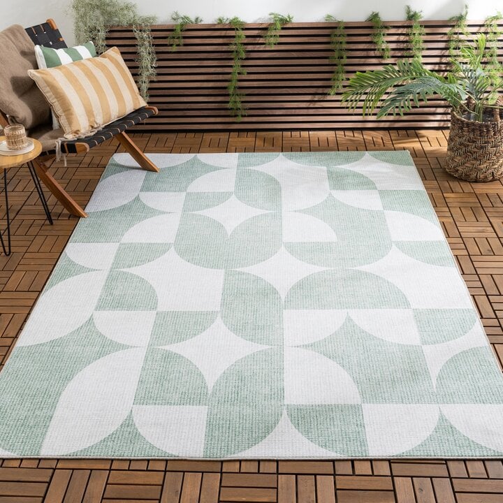 Tapis d'extérieur - Groovy Tiles Vert