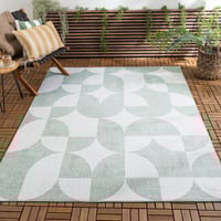 Tapis d'extérieur abstrait - Groovy Tiles Vert