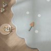 Tapis rond en jute pour l'extérieur - Cloudy Stippen Menthe - thumbnail 3
