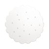 Tapis rond en jute pour l'extérieur - Cloudy Stippen Blanc - thumbnail 1