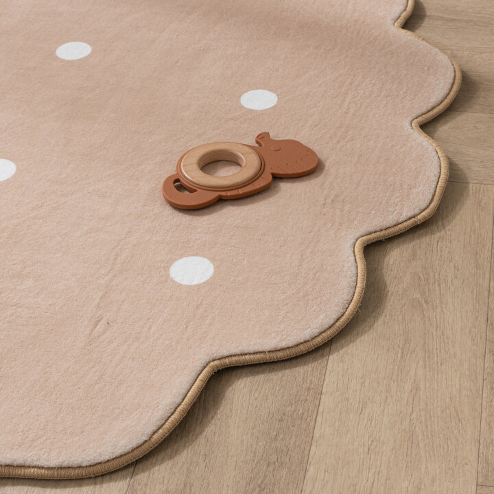 Tapis rond en jute pour l'extérieur - Cloudy Stippen Beige - 6