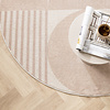 Tapis rétro intérieur et extérieur - Aurora Circles Beige - thumbnail 2