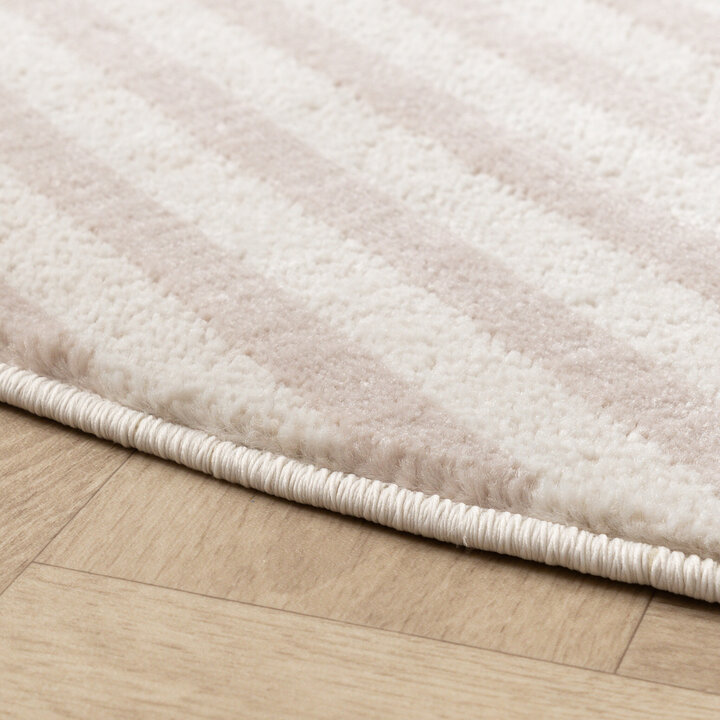 Tapis rétro intérieur et extérieur - Aurora Circles Beige - 5