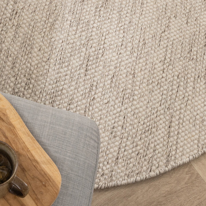 Tapis en laine rond - Bliss Beige Mélangé - 3