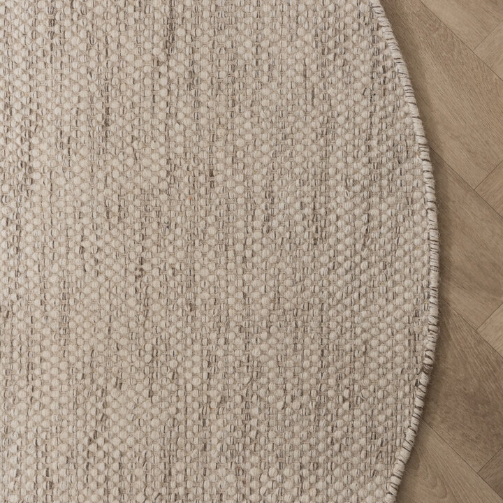 Tapis en laine rond - Bliss Beige Mélangé - 5