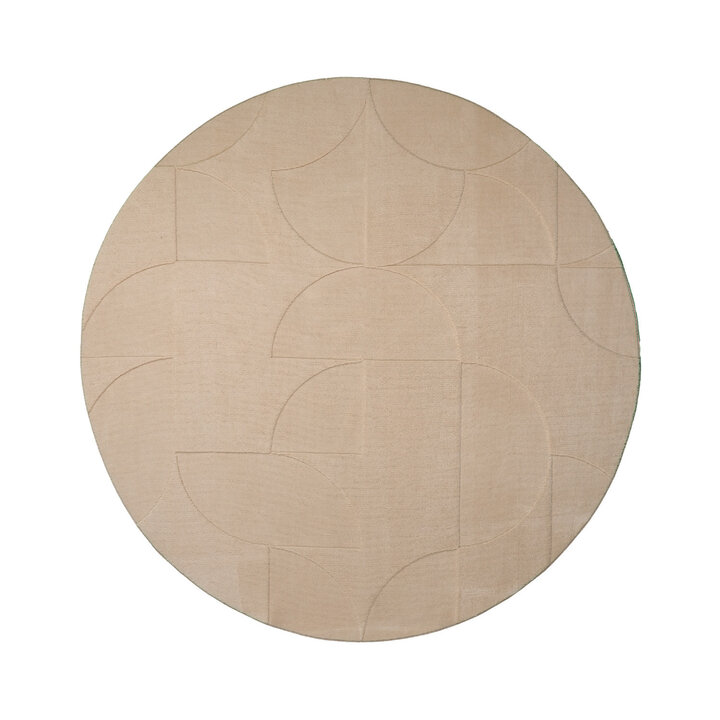 Tapis marbré - Charm Circles Beige - 1