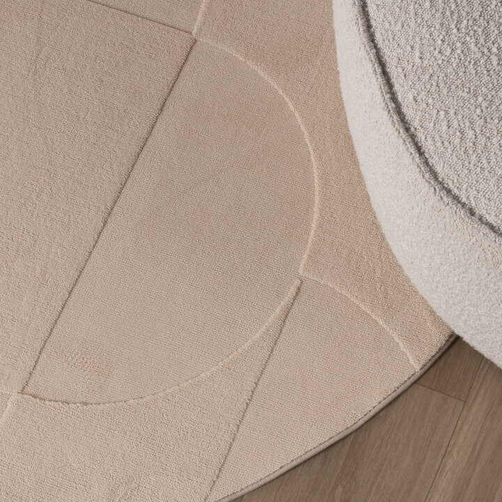Tapis marbré - Charm Circles Beige - 3