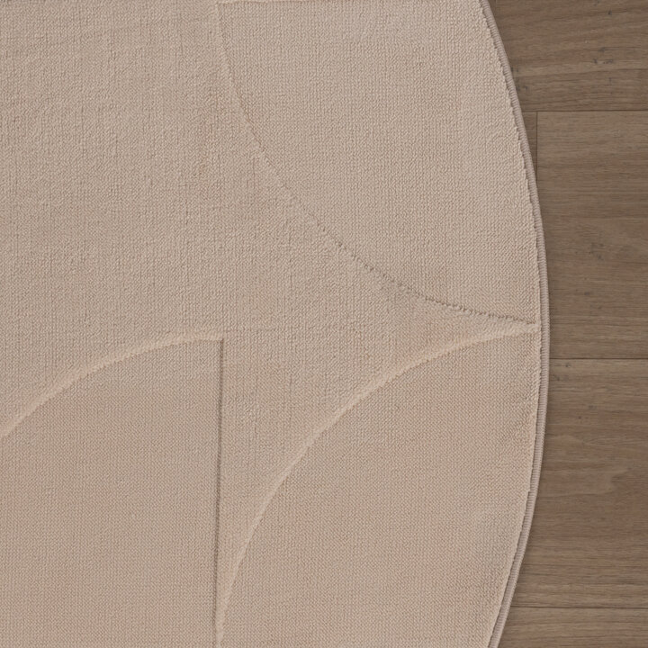 Tapis marbré - Charm Circles Beige - 5