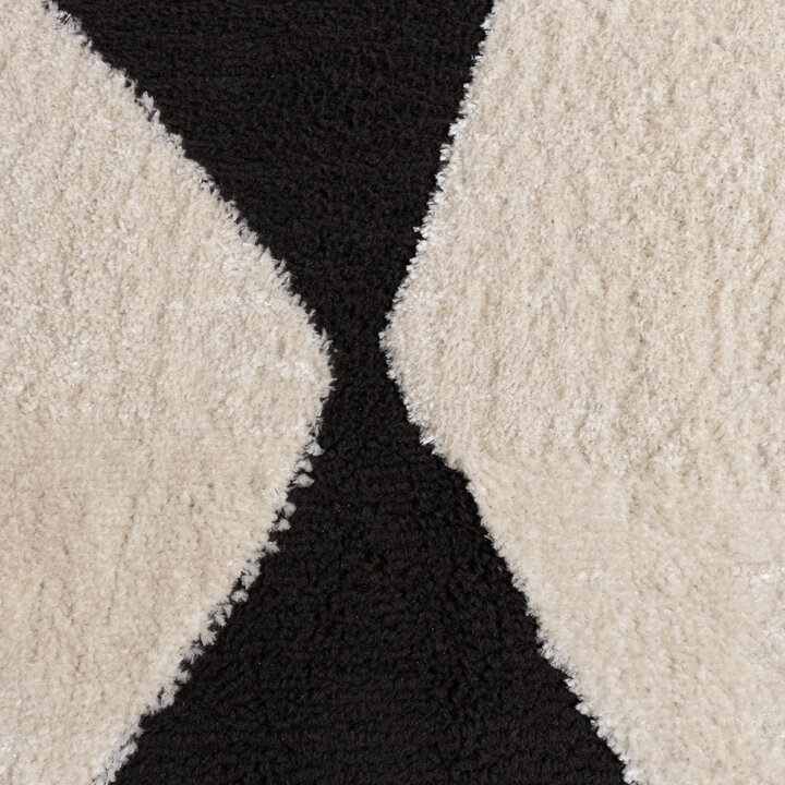 Tapis d'extérieur - Yori Abstract Crème/Noir - 4