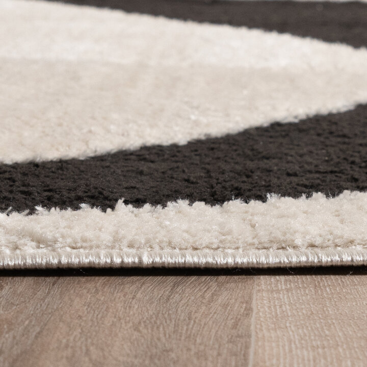 Tapis d'extérieur - Yori Abstract Crème/Noir - 6