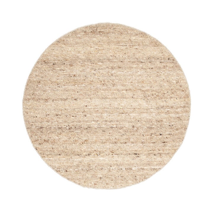 Tapis en laine rond - Feline Taupe/Mélangé - 1