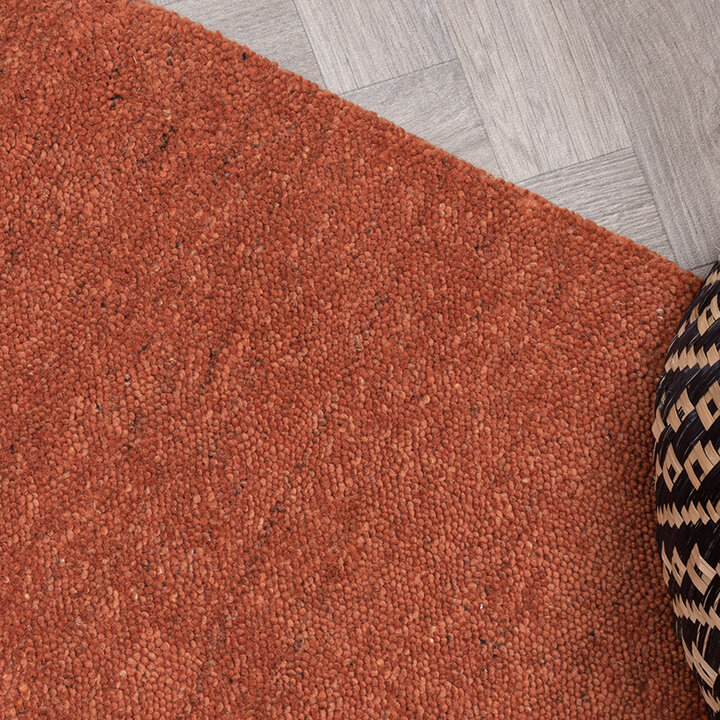 Tapis rond berbère - Aicha Terracotta - 3