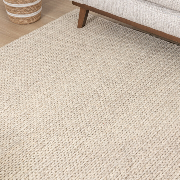 Tapis en laine - Twist Beige - 3