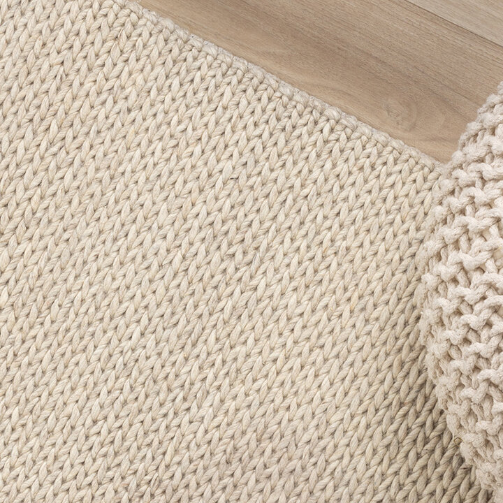 Tapis en laine - Twist Beige - 4