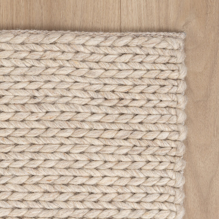 Tapis en laine - Twist Beige - 5