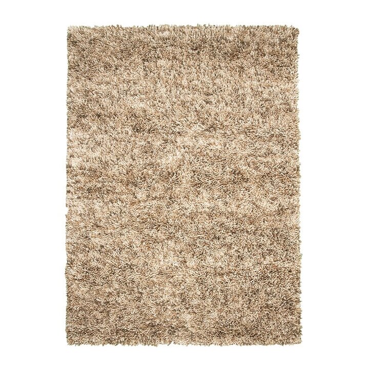 Tapis en laine à poils longs - Elin Beige - 1