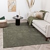 Tapis rond berbère - Aicha Vert Foncé - thumbnail