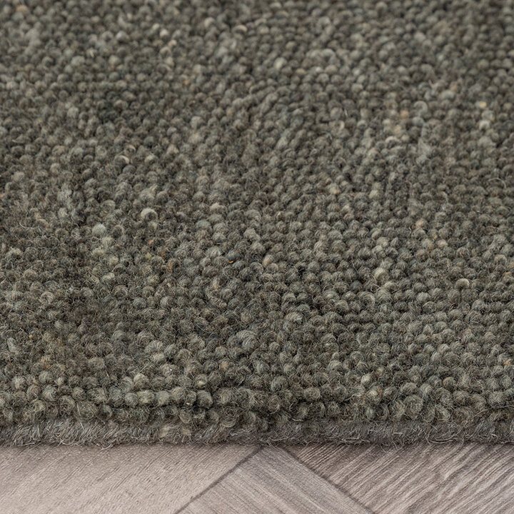 Tapis rond berbère - Aicha Vert Foncé - 6