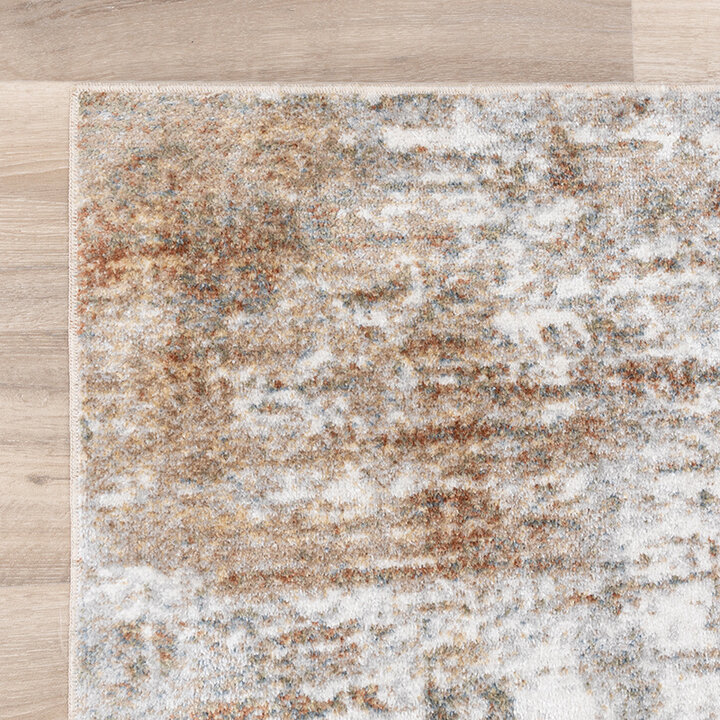 Tapis abstrait - Misha Grunge Crème/Marron - 6