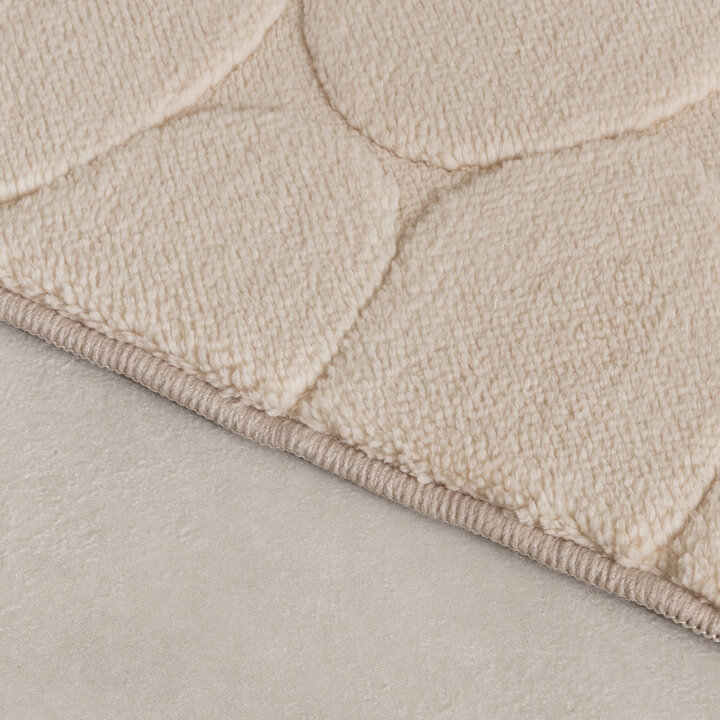 Tapis d'extérieur rond à fleurs - Cassie Pebbles Beige - 4