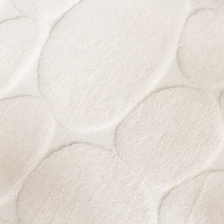 Tapis d'extérieur rond à fleurs - Cassie Pebbles Blanc - 2