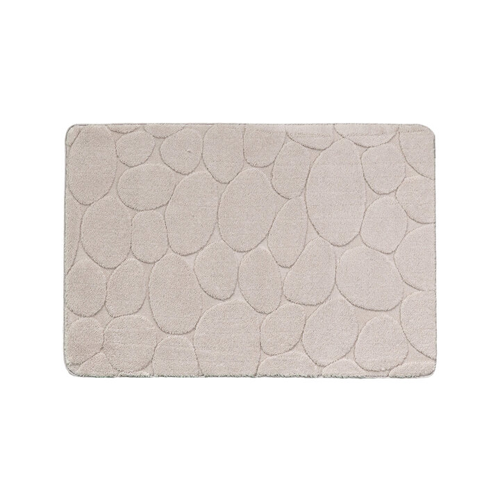 Tapis d'extérieur rond à fleurs - Cassie Pebbles Taupe
