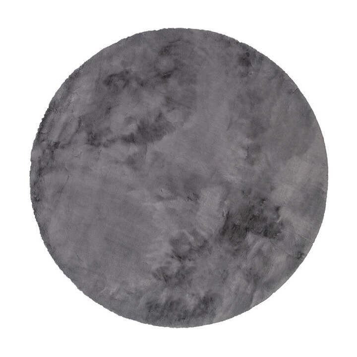 Tapis rond à poils longs - Comfy Supreme Anthracite - 1