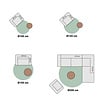 Tapis rond à poils longs - Comfy Supreme Anthracite - thumbnail 8