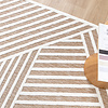 Tapis persan - Nori Lines Blanc/Taupe - thumbnail 3