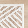 Tapis persan - Nori Lines Blanc/Taupe - thumbnail 4