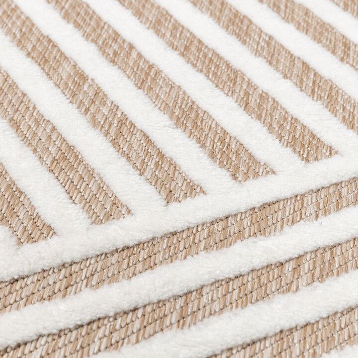 Tapis persan - Nori Lines Blanc/Taupe - 6