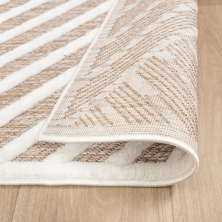 Tapis persan - Nori Lines Blanc/Taupe - 7