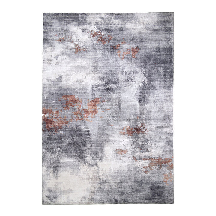 Tapis moderne - Strong Gris/Terracotta - 1