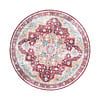 Tapis vintage rond - Azara Rouge - thumbnail 1