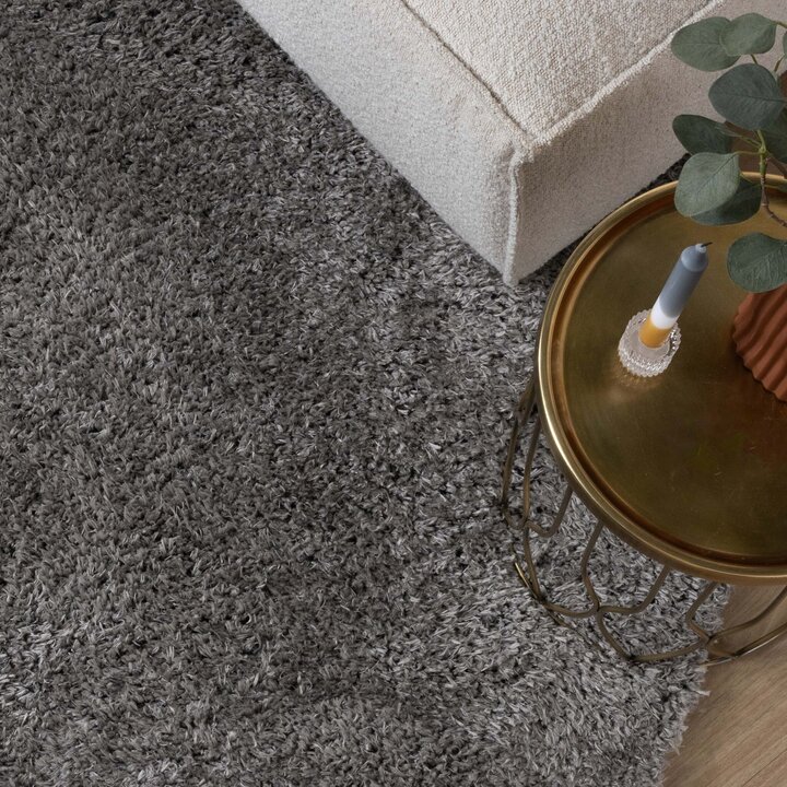 Tapis shaggy ovale - Blaze Gris - 3