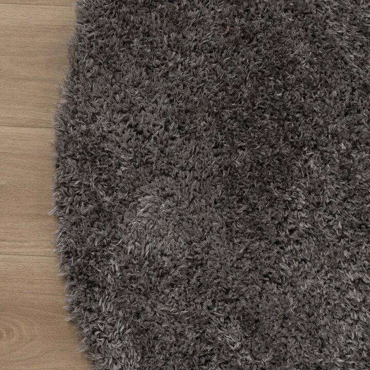 Tapis shaggy ovale - Blaze Gris - 5