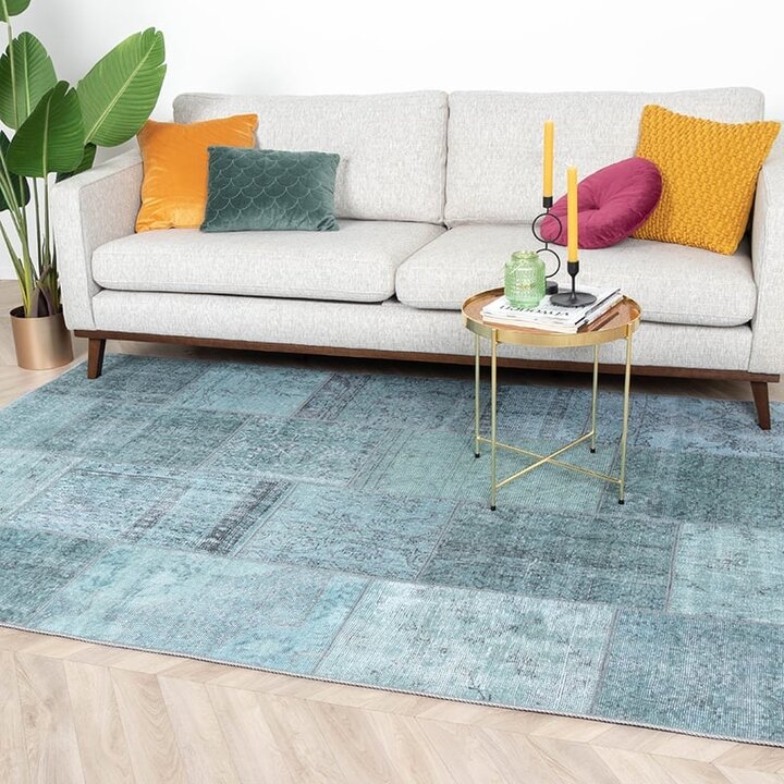 Tapis patchwork - Estate Bleu/Vert