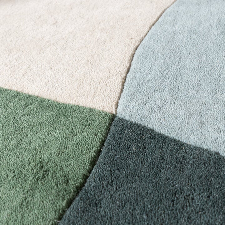 Tapis abstrait - Clarice Vert Olive/Menthe - 3