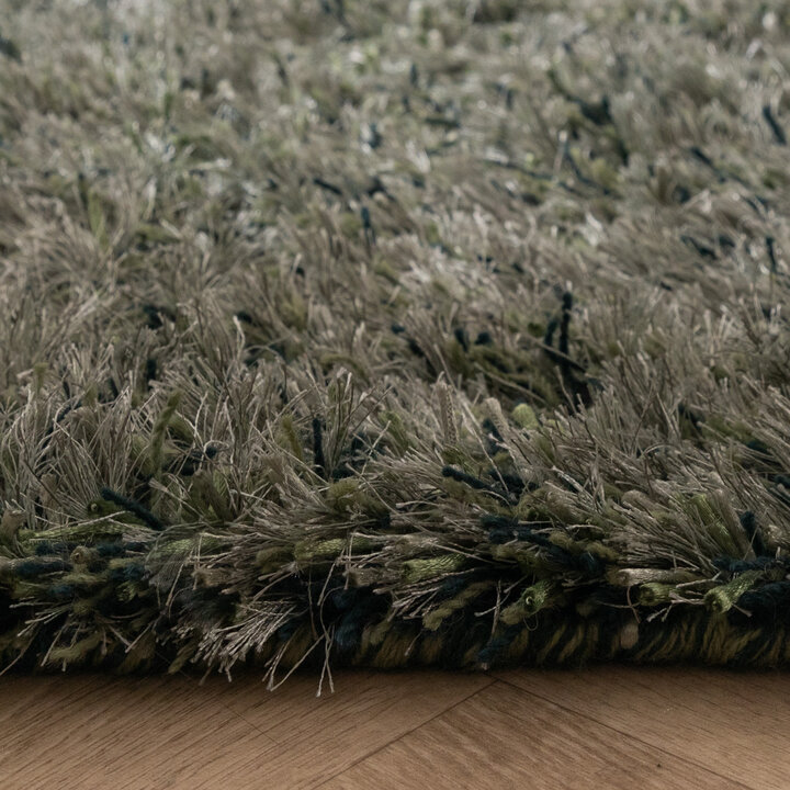 Tapis shaggy rond - Grace Vert - 5