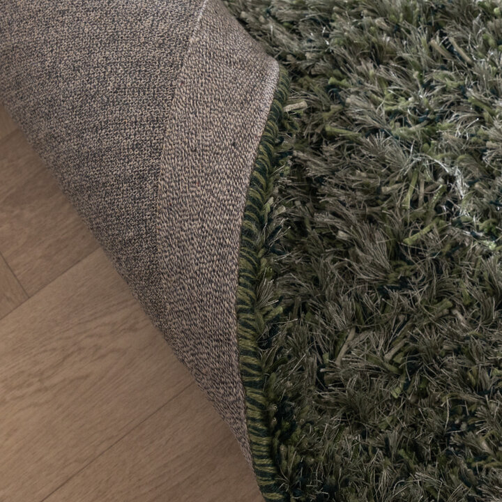 Tapis shaggy rond - Grace Vert - 6