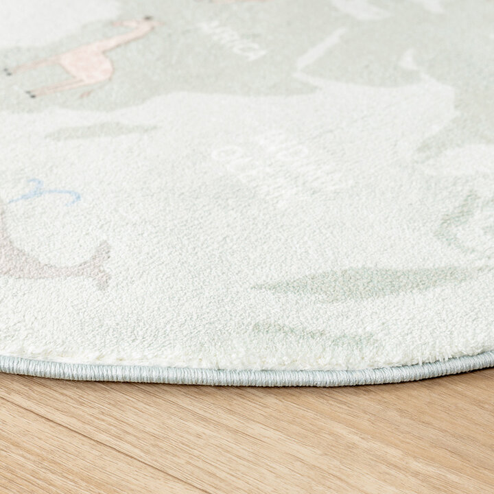 Tapis à fleurs - Globe Menthe - 4