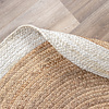 Tapis en jute - Fair Rond Naturel/Blanc - thumbnail 6