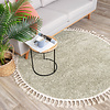 Tapis rond à poils longs - Lofty Fringe Menthe - thumbnail 3