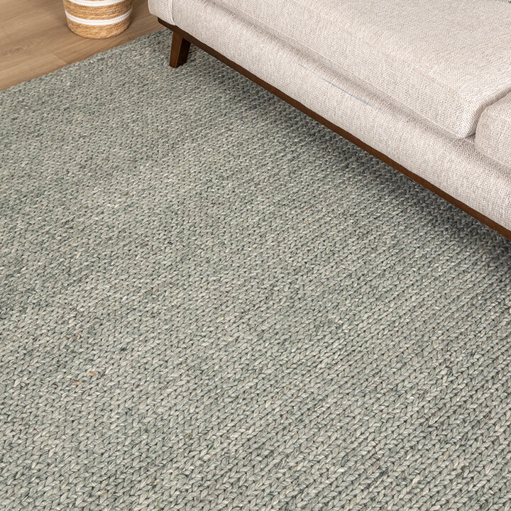 Tapis en laine - Twist Vert - 3