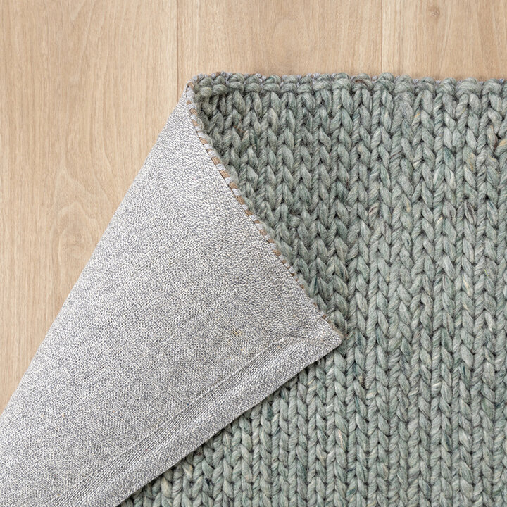 Tapis en laine - Twist Vert - 6