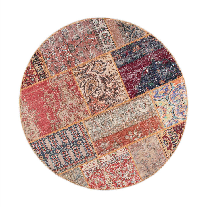 Tapis patchwork - Moods Rond Rustic Rustique - 1