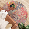 Tapis patchwork - Moods Rond Rustic Rustique - thumbnail 4