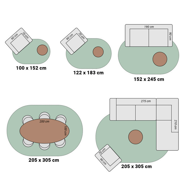 Tapis rond pour enfants - Blaze Blanc - 8