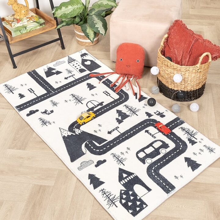 Tapis de Couloir vintage - Dex Trail Noir