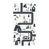 Tapis de Couloir vintage - Dex Trail Noir - thumbnail 1